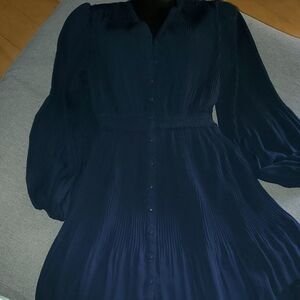Nanette Lepore Midnight Blue Long Sleeve Dress